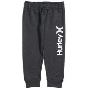 HURLEY Sz 7 Little Boys Burpee Joggers Black Heather‎